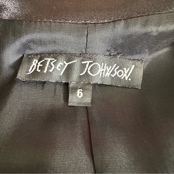 ⚡️FLASH SALE⚡️90s Vintage Betsey Johnson Floral Satin Blazer Jacket✨Small✨Roses - Picture 8 of 13